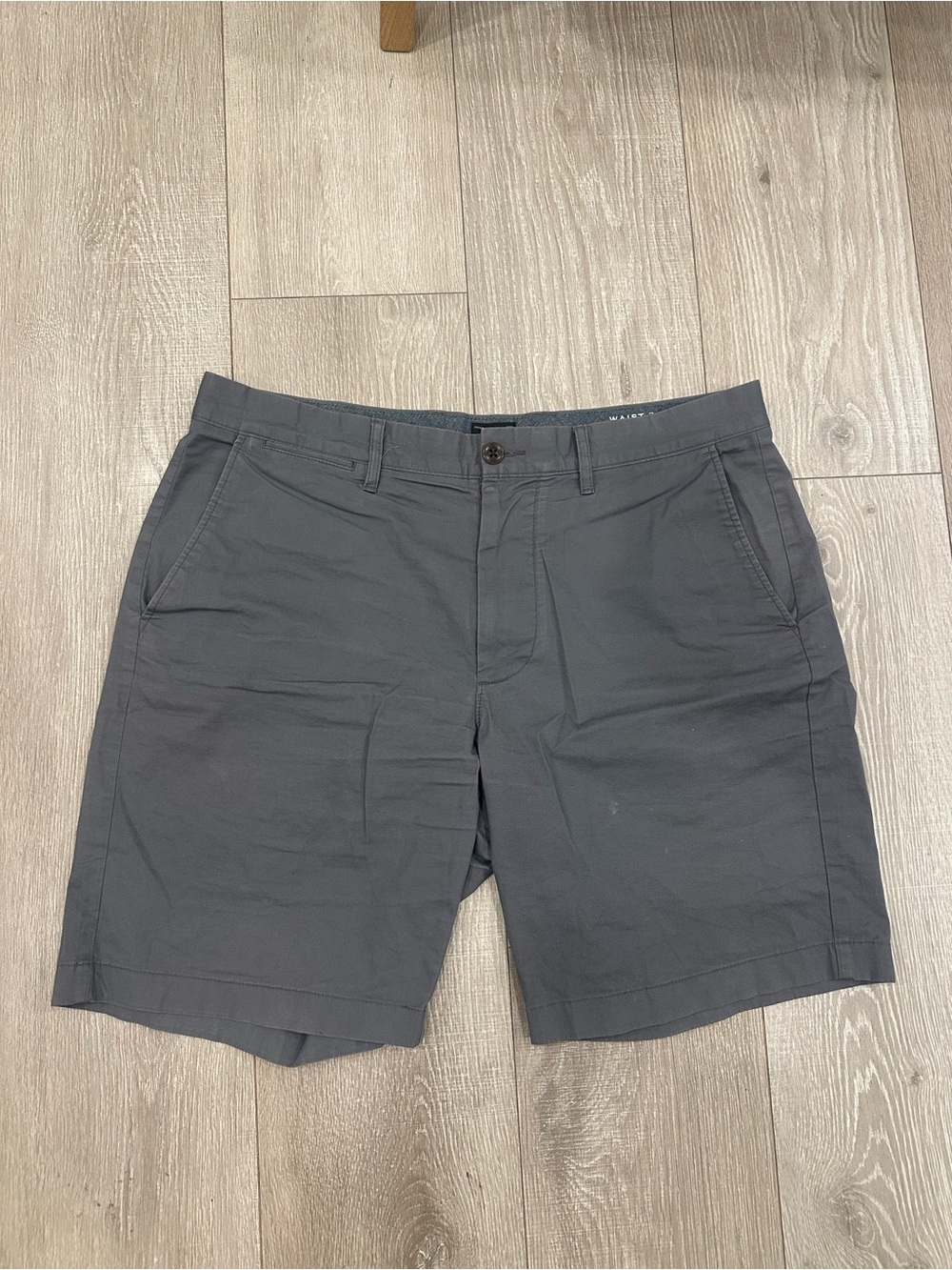 J. Crew Men's Charcoal Gray Flat-Front Chino Shorts